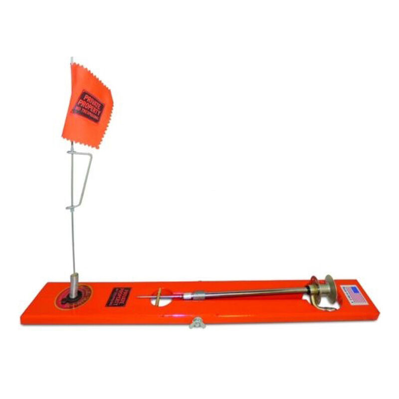 Beaver Dam Rail-Style Tip-Up, Fishouflage Northern Pike, Orange image number 1